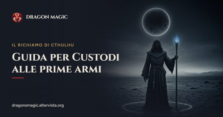 Guida per Custodi alle prime armi – copertina con una figura in veste nera sotto una luna oscura