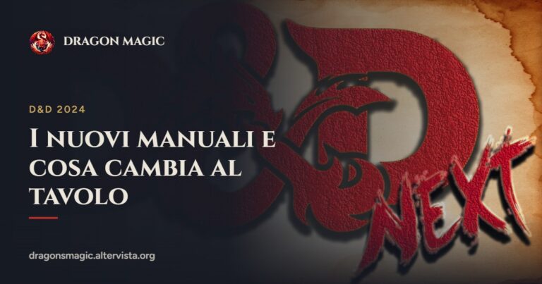 I nuovi manuali e cosa cambia al tavolo – copertina con il logo di Dungeons & Dragons