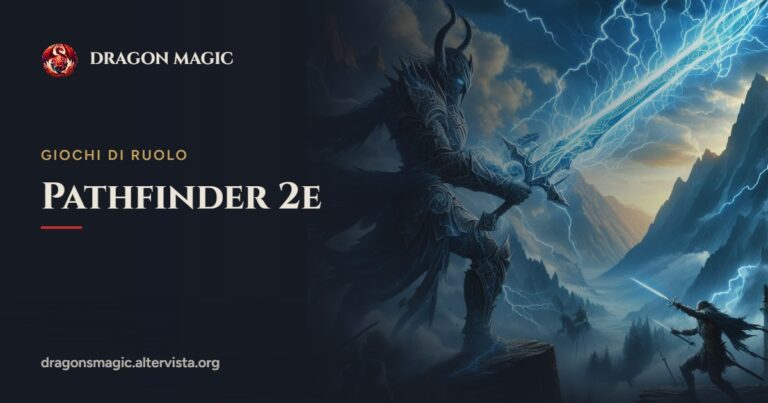 Pathfinder 2e – copertina con un guerriero in armatura con una spada di ghiaccio